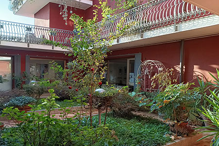 Corte interna dell'edificio allo stato attuale