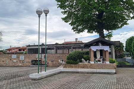 Luogo in cui si trovava la chiesa di San Michiele, dove è stato realizzato un sacello